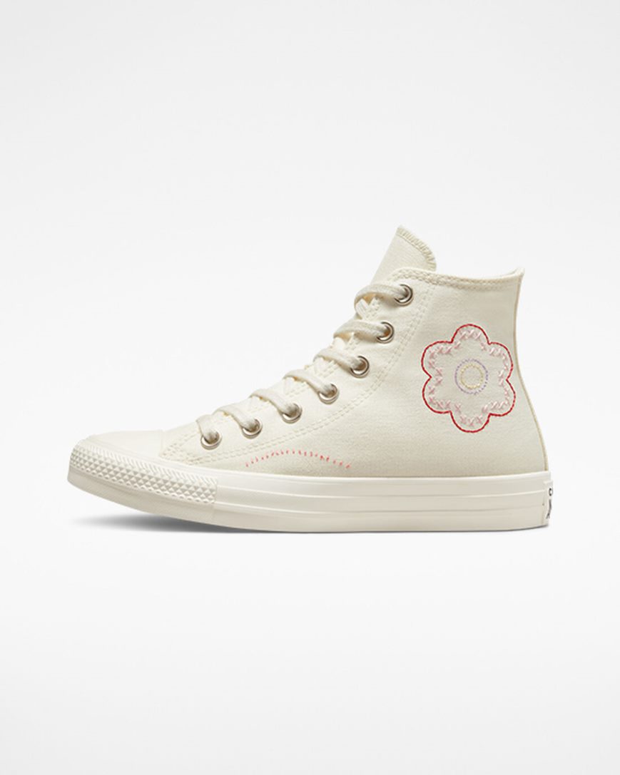 Tenisi Inalti Dama Converse Chuck Taylor All Star Crafted Patchwork Bej Portocalii Roz Negrii | RO PVYWG137